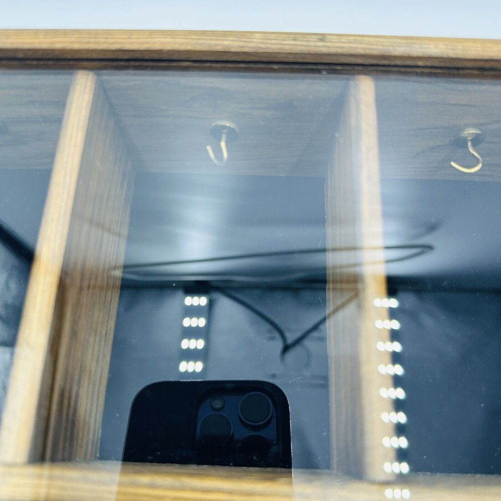 Tannery Lane Trinket Curio Glass Co Wooden Miniature Front Wall Ornament Hanging - Picture 8 of 15